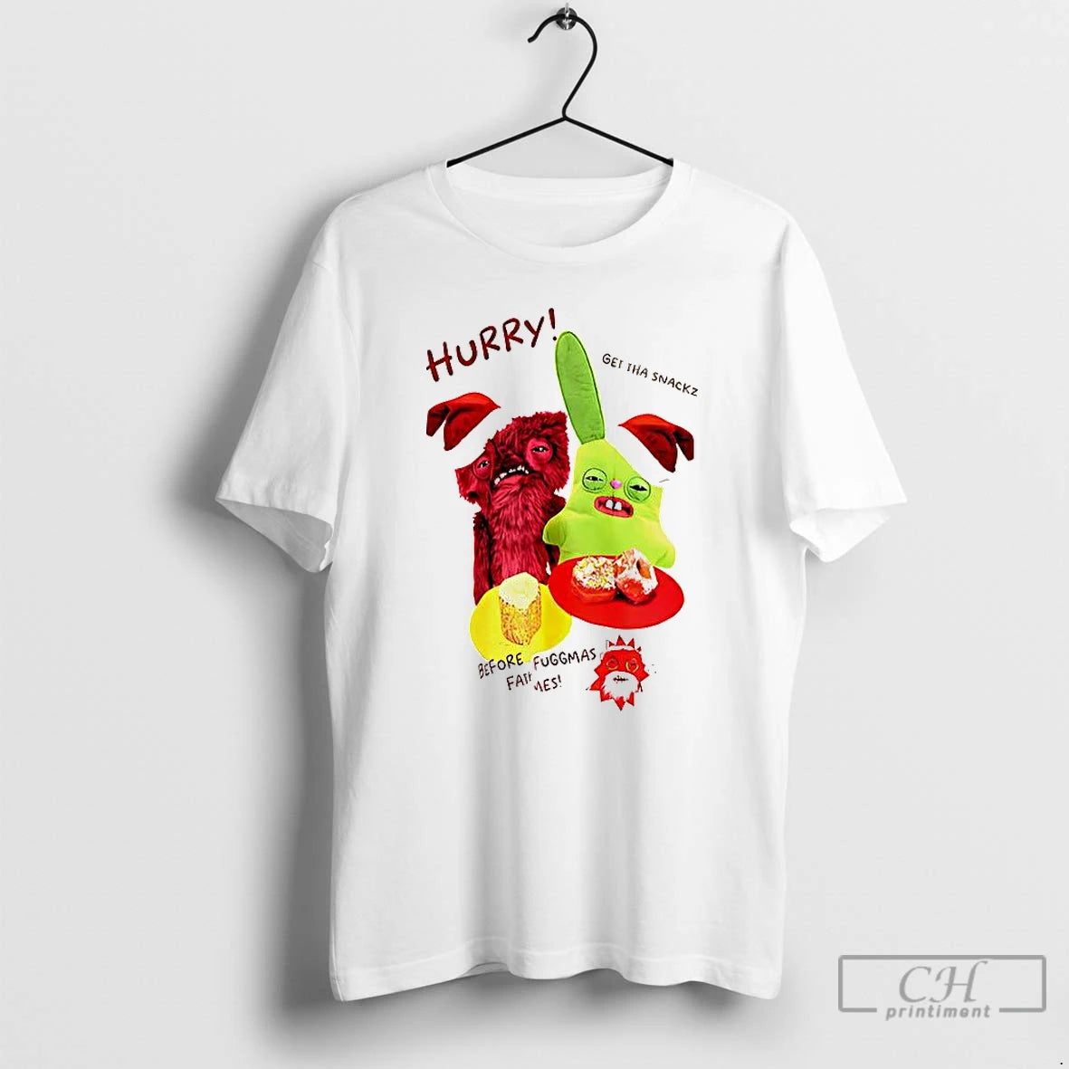 Premium Hurry Get Tha Snackz Before Fath Fuggmas T-Shirts, Hoodie, Sweatshirt | PopFlextees.com