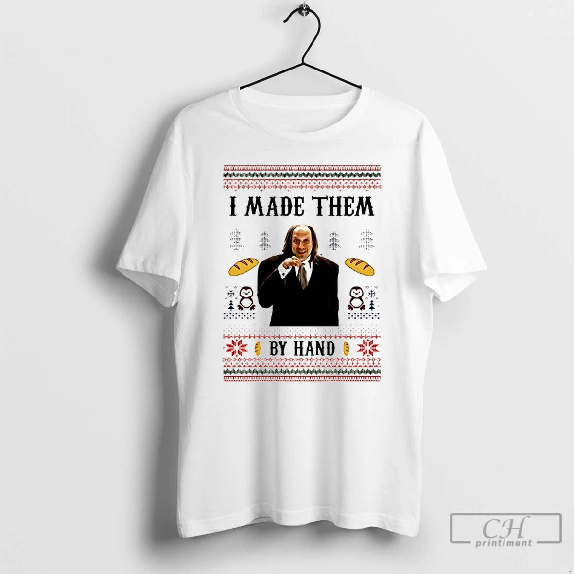 Premium I Made Them By Hand Ugly Christmas T-Shirts, Hoodie, Sweatshirt | PopFlextees.com