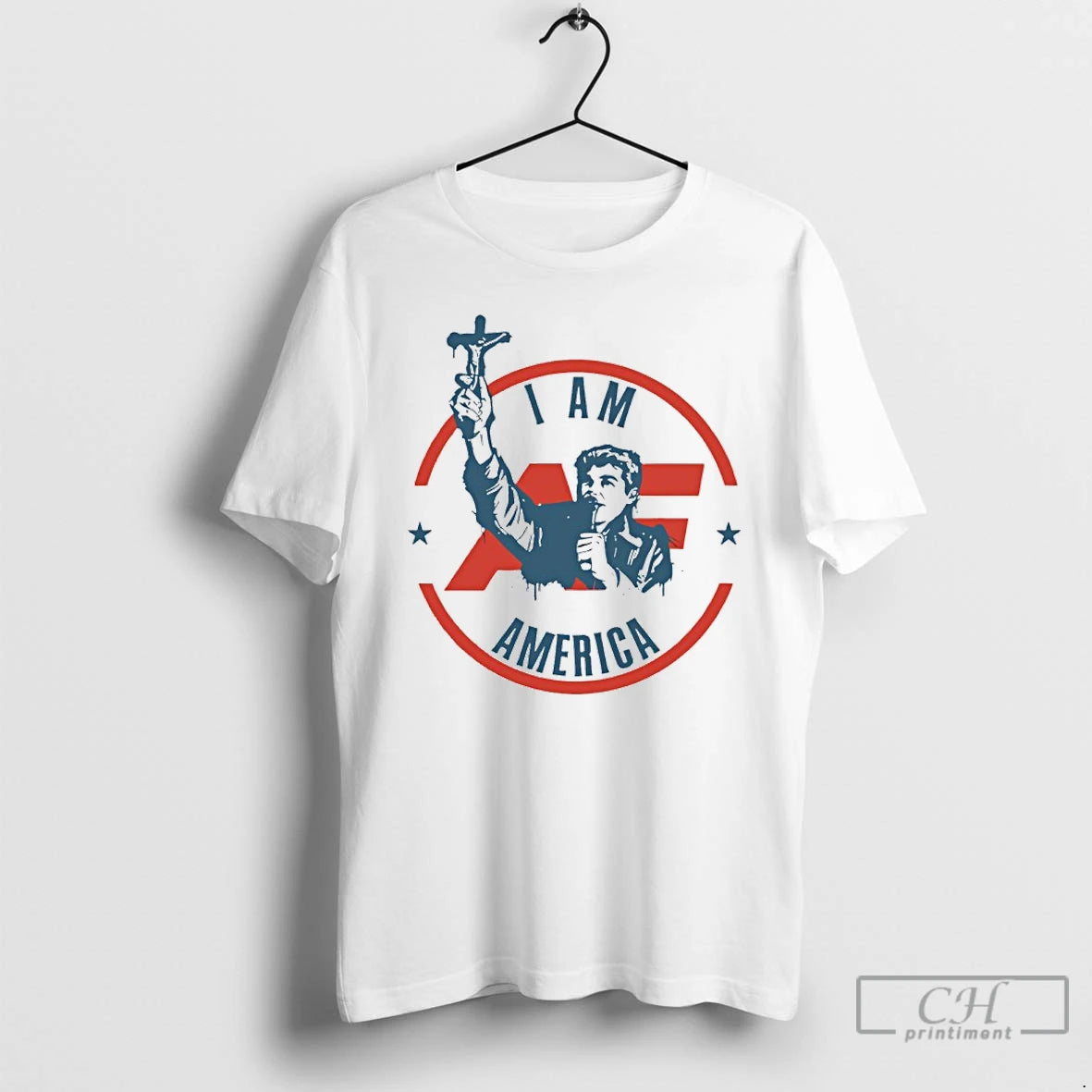 Premium I Am America First Crucifix T-Shirts, Hoodie, Sweatshirt | PopFlextees.com