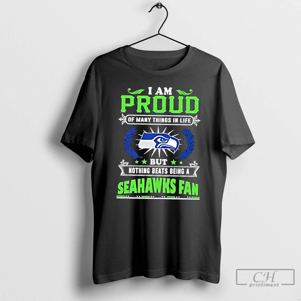 Premium I Am Proud Of Many Things In Life But Nothing Beats Being A Seattle T-Shirts, Hoodie, Sweatshirt | PopFlextees.com