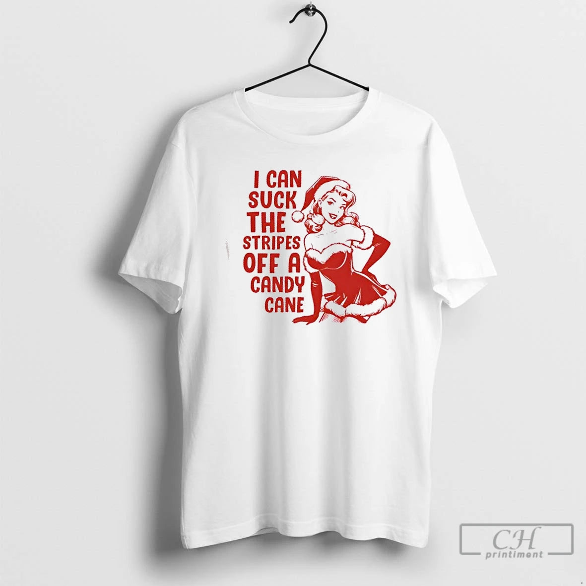 Premium I Can Suck The Stripes Off A Candy Cane Christmas T-Shirts, Hoodie, Sweatshirt | PopFlextees.com