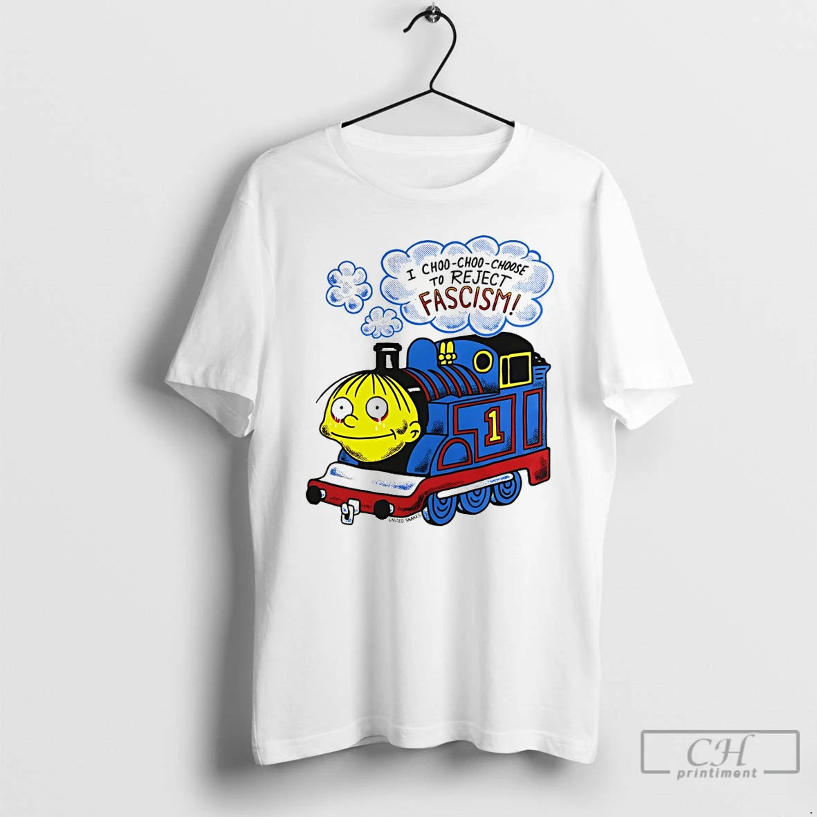 Premium I Choo Choo Choose To Reject Fascism Vintage T-Shirts, Hoodie, Sweatshirt | PopFlextees.com