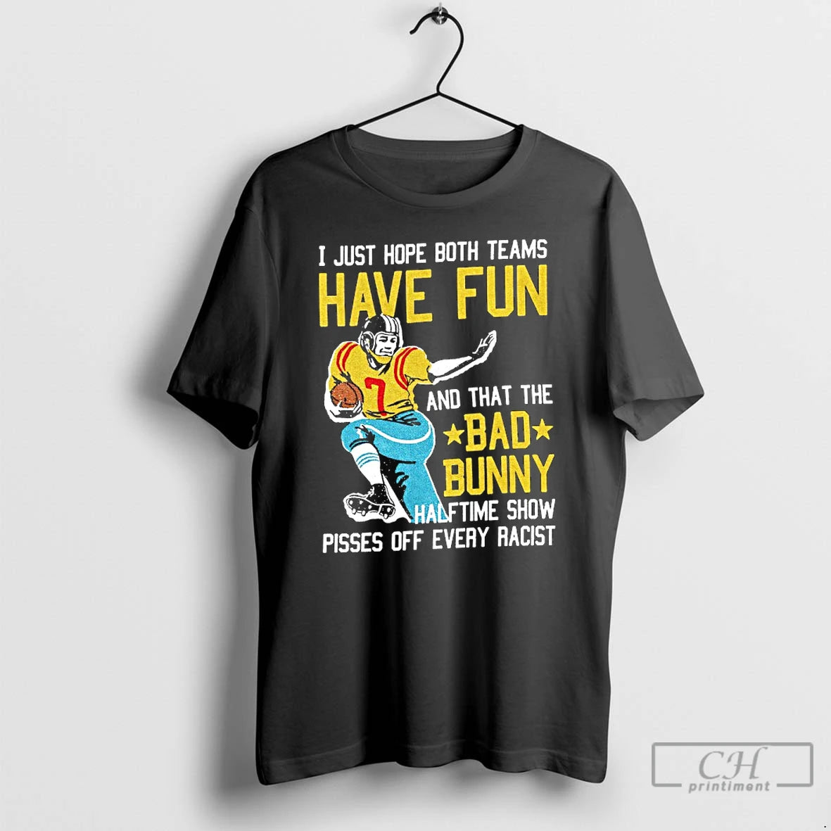 Premium I Just Hope Both Teams Have Fun And That The Bad Bunny Halftime Show T-Shirts, Hoodie, Sweatshirt | PopFlextees.com