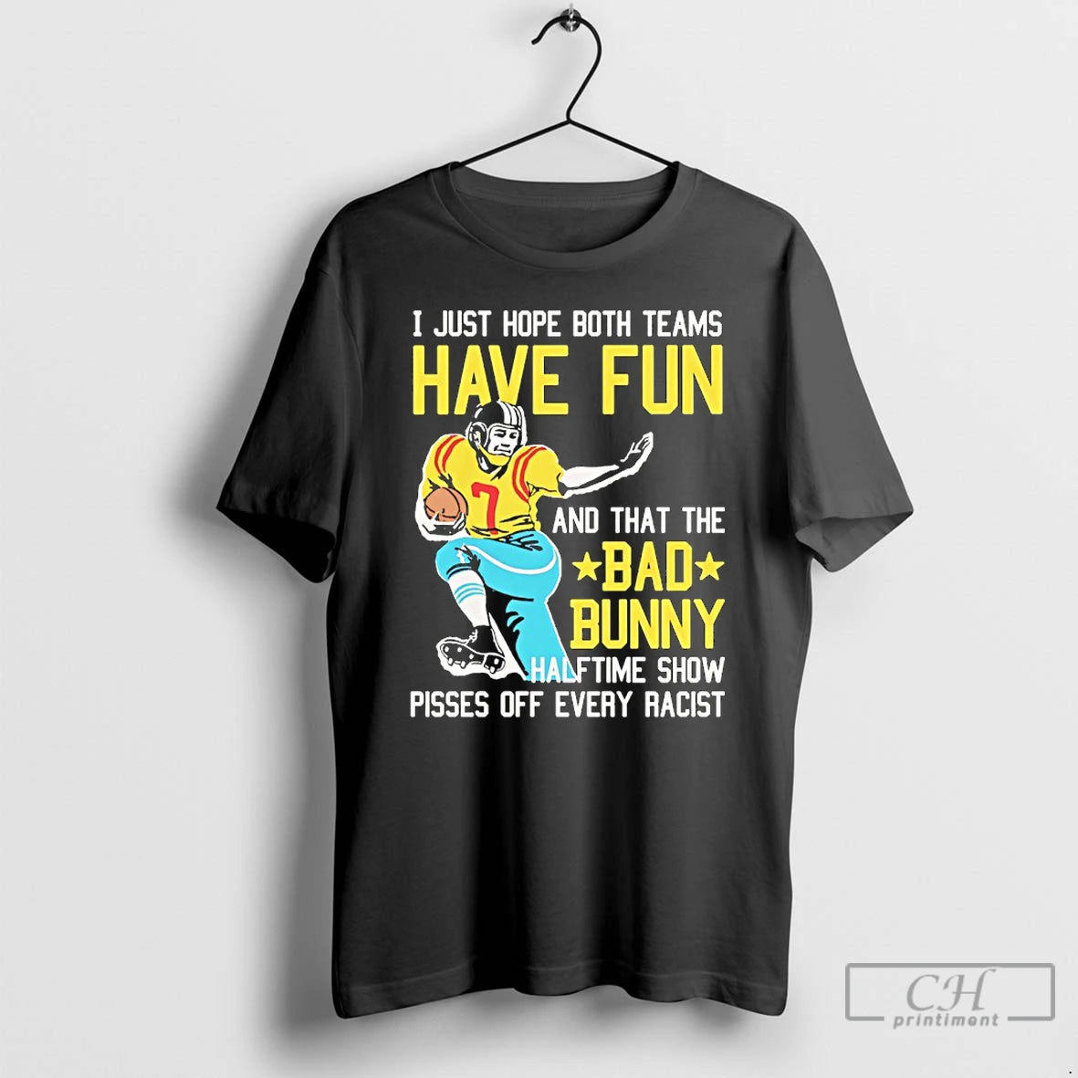 Premium I Just Hope That Both Teams Have Fun And That The Bad Bunny Halftime T-Shirts, Hoodie, Sweatshirt | PopFlextees.com