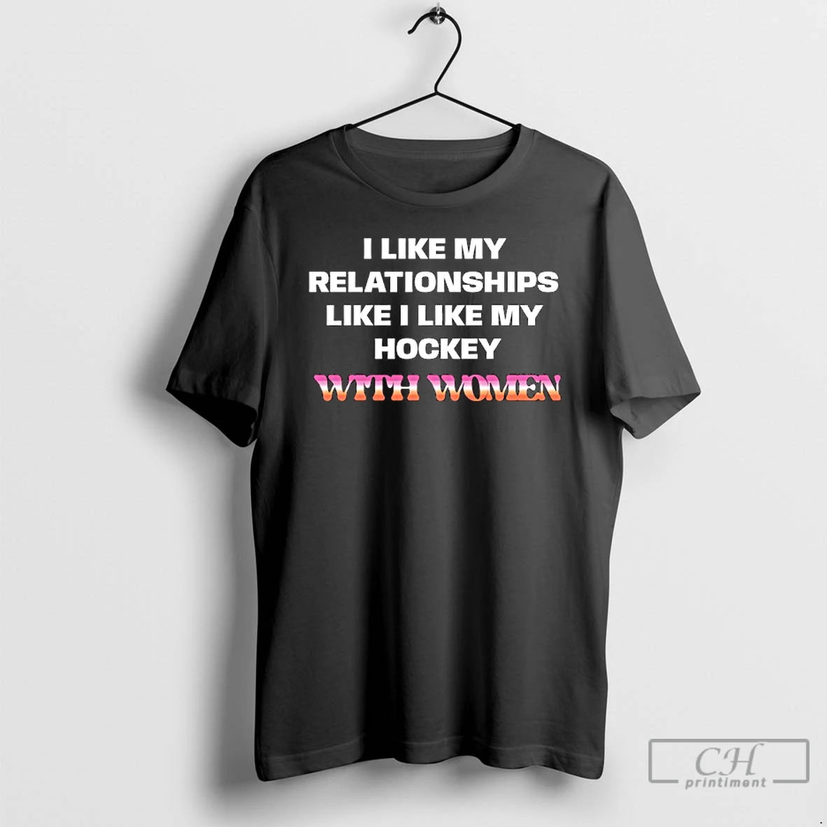 Premium I Like My Relationships Like I Like My Hockey With Women T Shirts Sweater Hoodie, Sweatshirt | PopFlextees.com