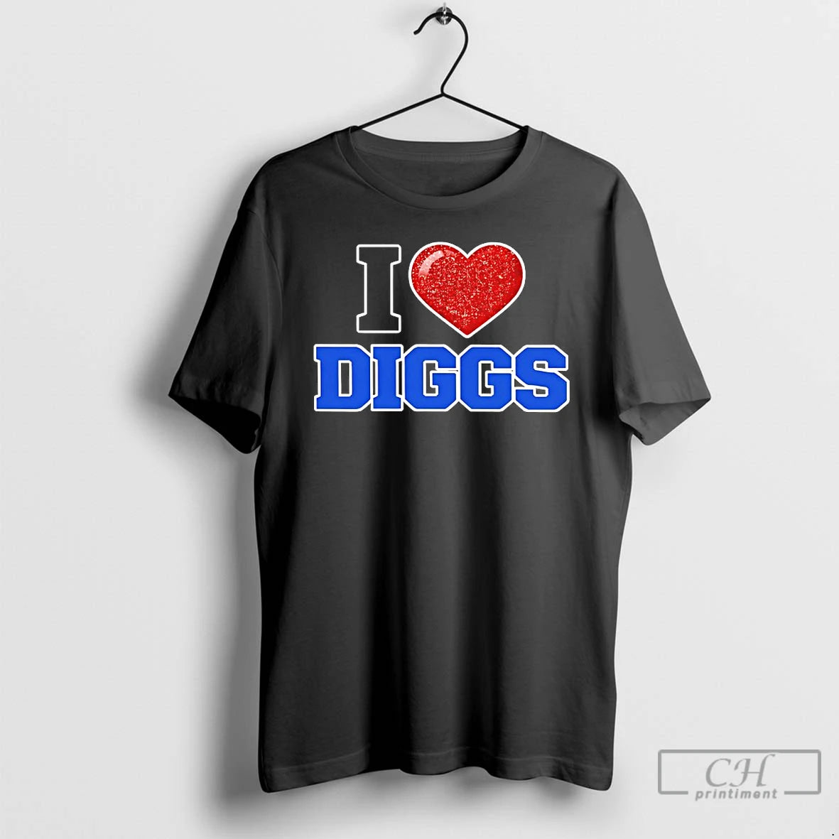 Premium I Love Stefon Diggs Text T-Shirts, Hoodie, Sweatshirt | PopFlextees.com