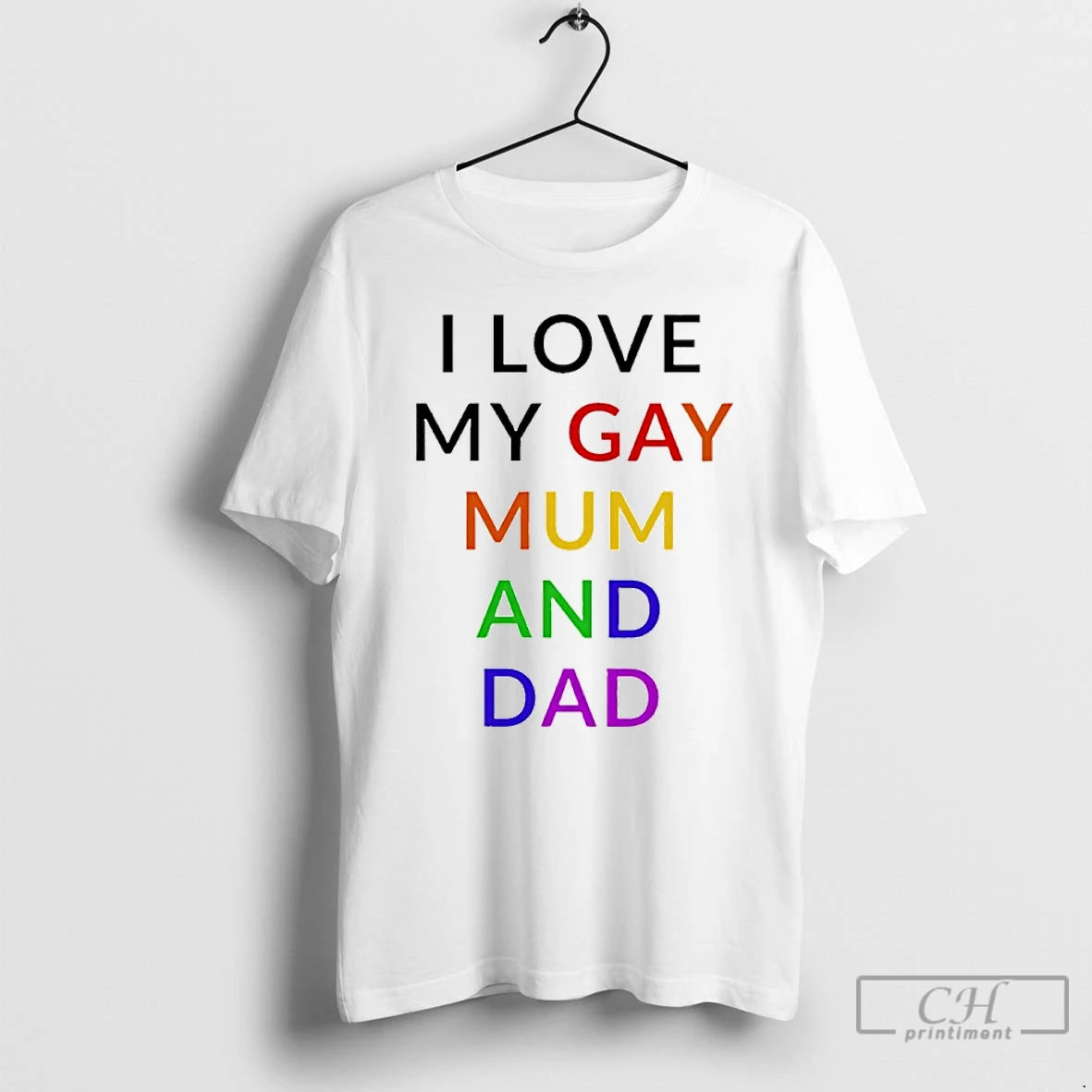 Premium I Love My Gay Mum And Dad Lgbt T-Shirts, Hoodie, Sweatshirt | PopFlextees.com