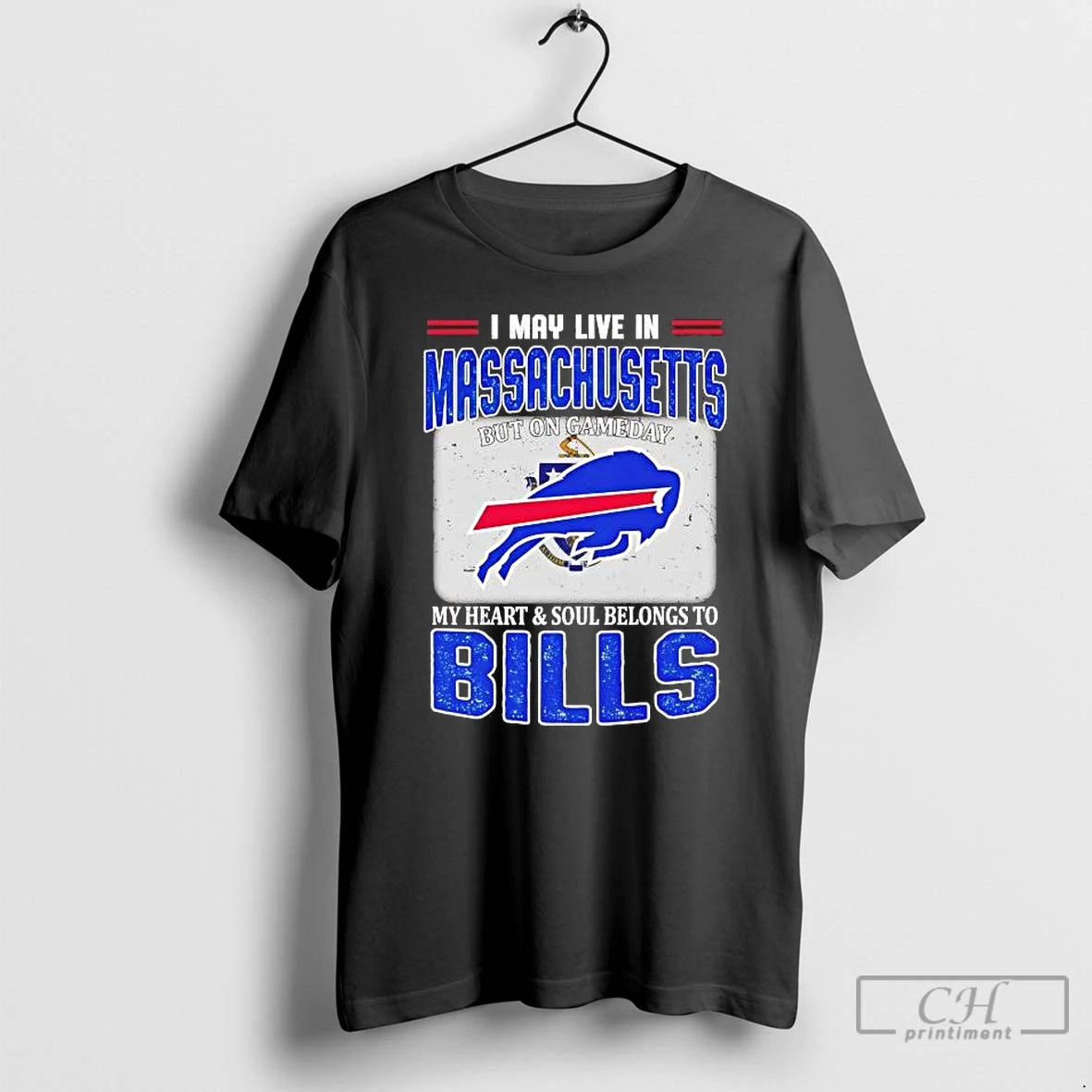 Premium I May Live In Massachusetts But On Gameday My Heart And Soul Belongs To T-Shirts, Hoodie, Sweatshirt