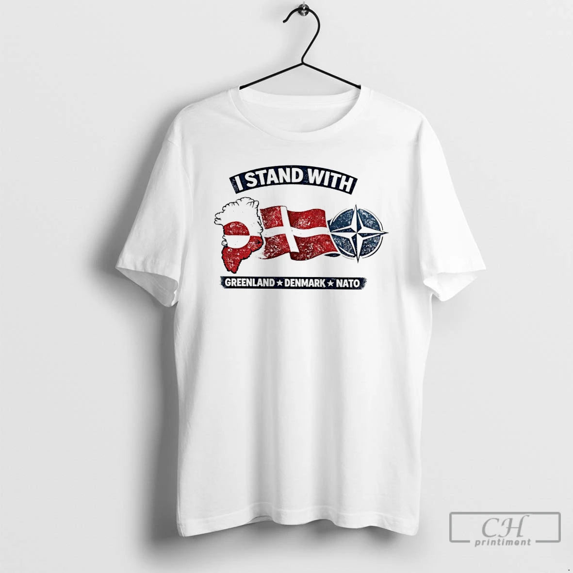 Premium I Stand With Greenland Denmark Nato T-Shirts, Hoodie, Sweatshirt | PopFlextees.com