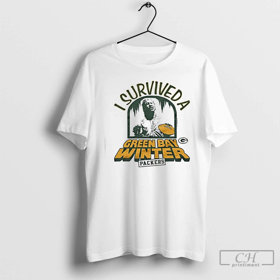 Premium I Survived A Green Bay Packers Winter T-Shirts, Hoodie, Sweatshirt | PopFlextees.com
