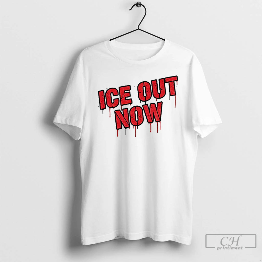 Premium Ice Out Now Minneapolis Protest T-Shirts, Hoodie, Sweatshirt | PopFlextees.com