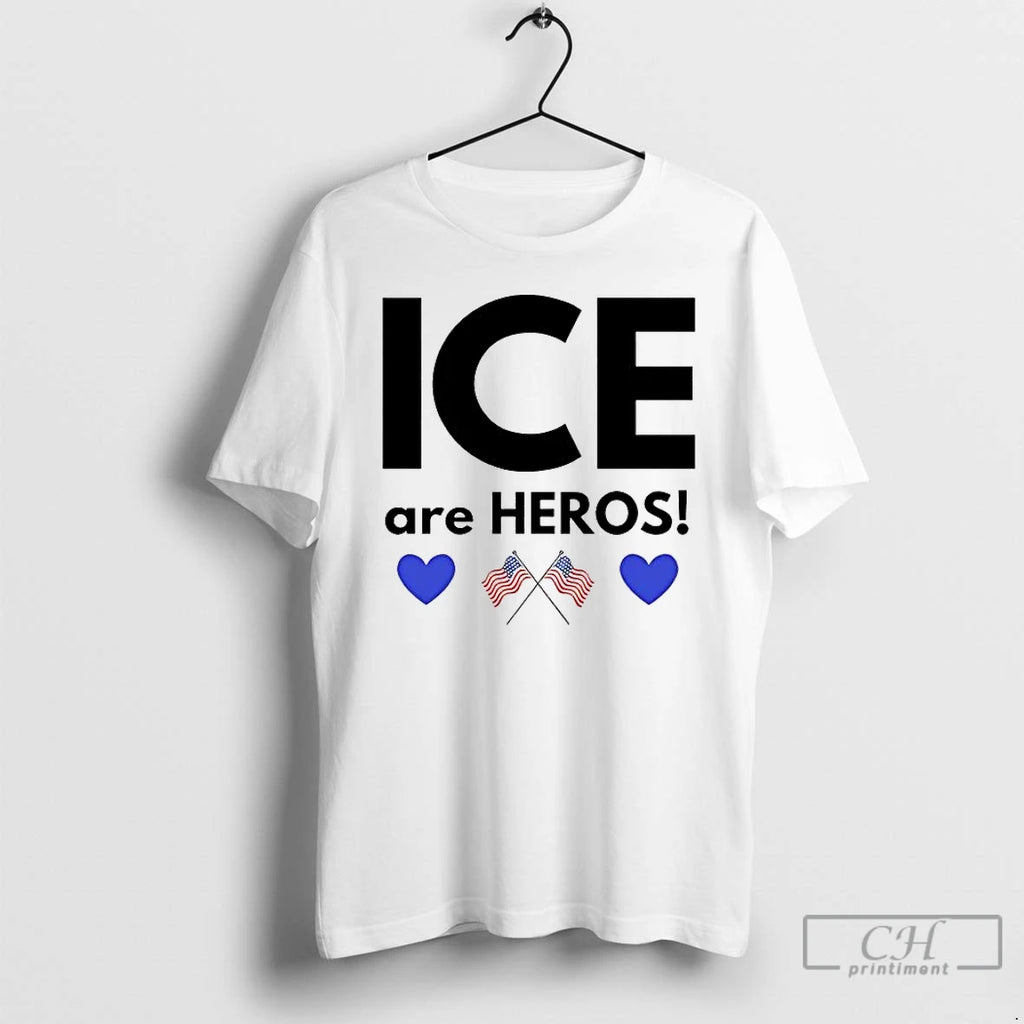 Premium Ice Are Heroes Us Flag T-Shirts, Hoodie, Sweatshirt | PopFlextees.com