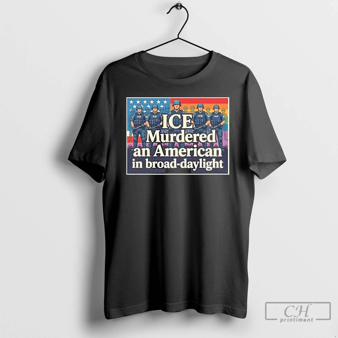 Premium Ice Murdered An American In Broad Daylight T-Shirts, Hoodie, Sweatshirt | PopFlextees.com