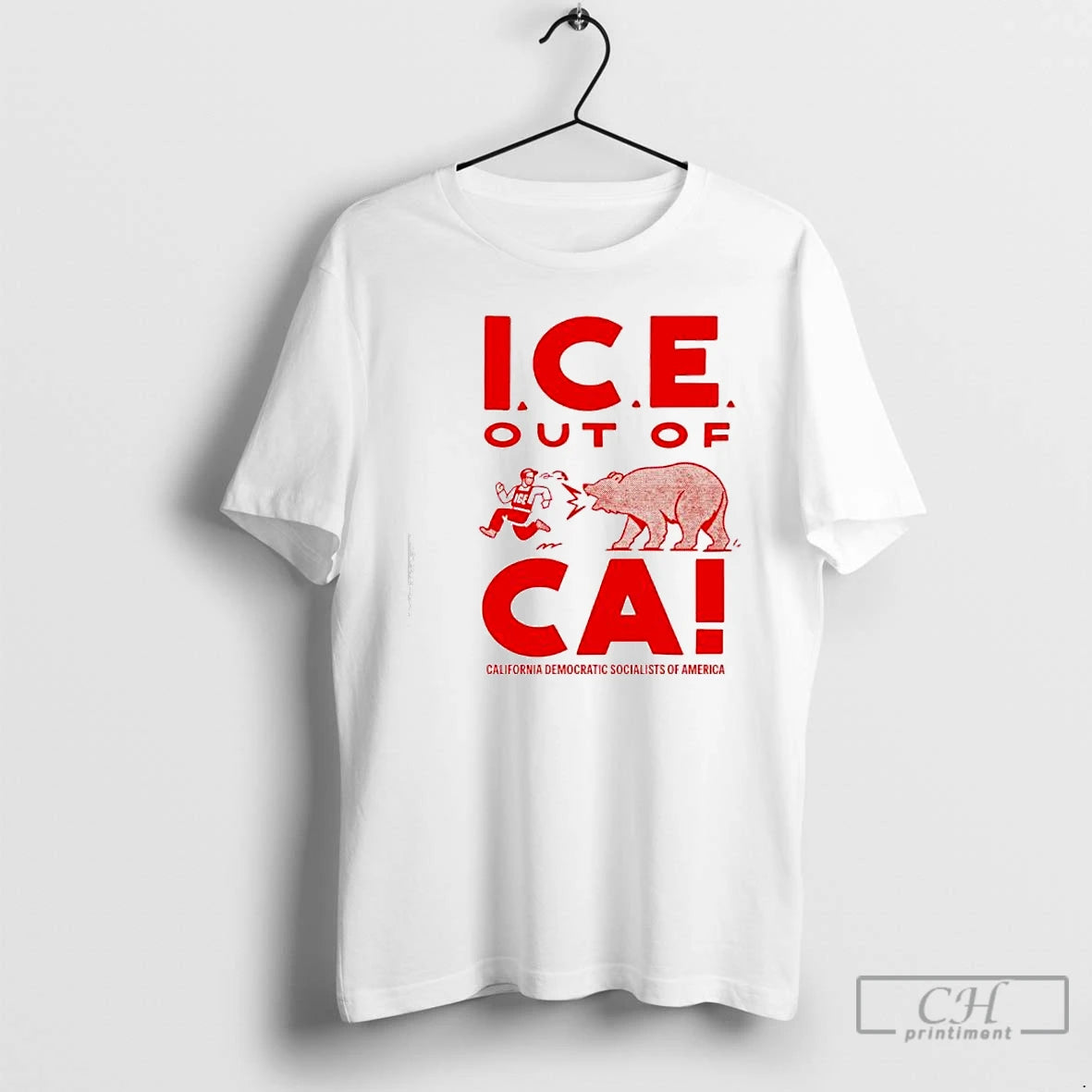 Premium Ice Out Of Ca California Democratic Socialist Of America Bear T-Shirts, Hoodie, Sweatshirt | PopFlextees.com