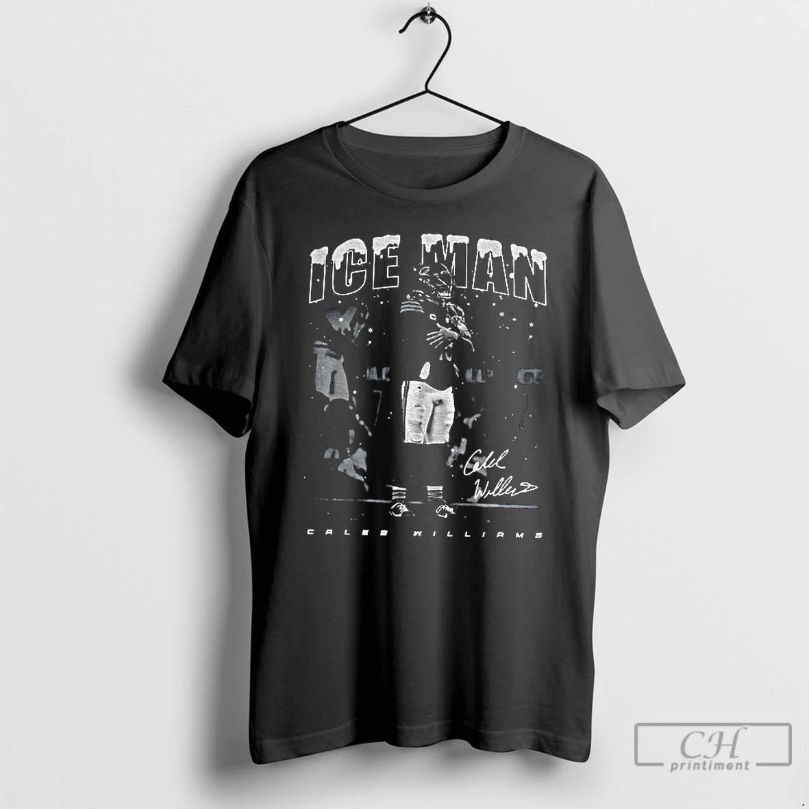 Premium Ice Man Caleb Williams Football Vintage Signature T-Shirts, Hoodie, Sweatshirt | PopFlextees.com