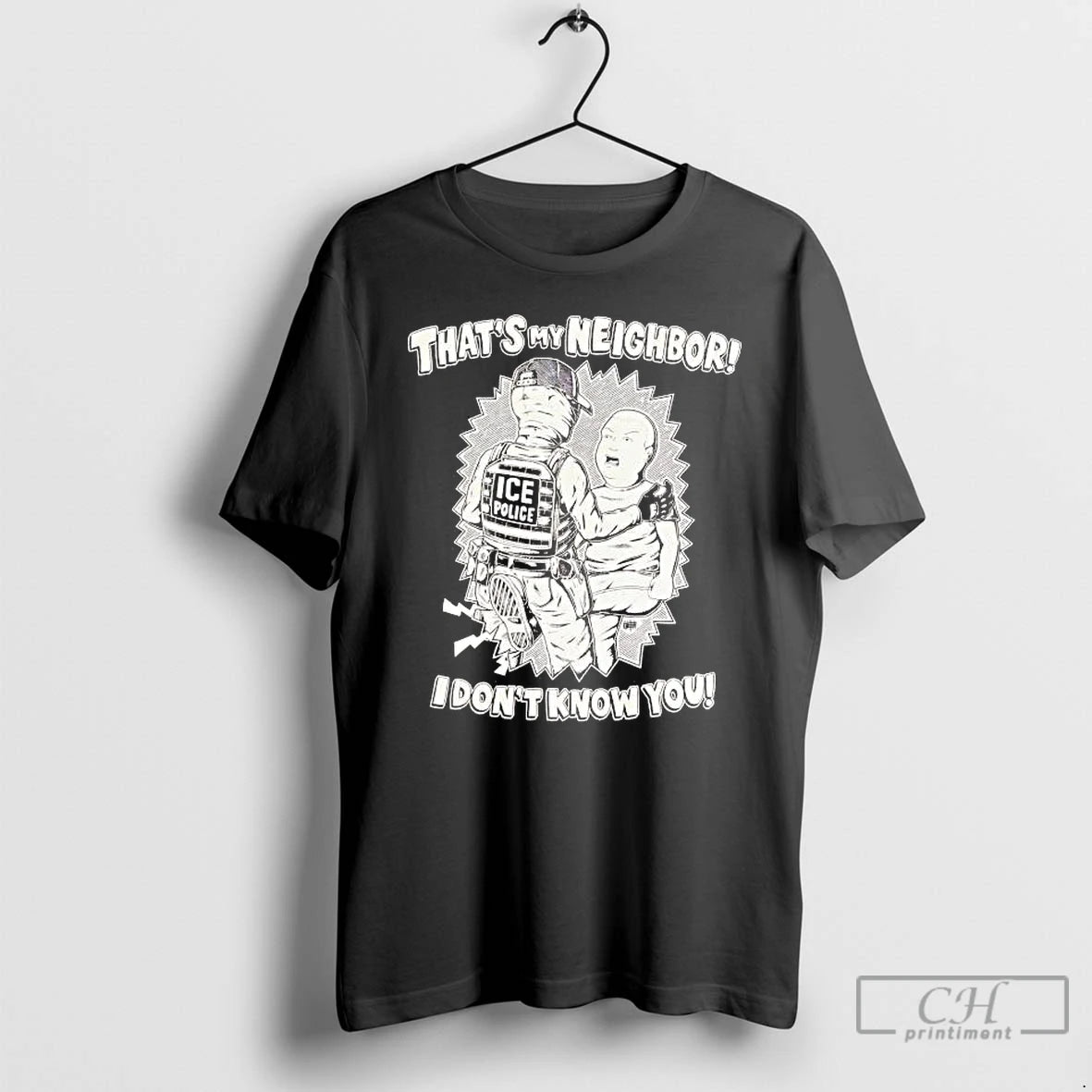 Premium Ice Polish Thats My Neighbor I Dont Know You T-Shirts, Hoodie, Sweatshirt | PopFlextees.com