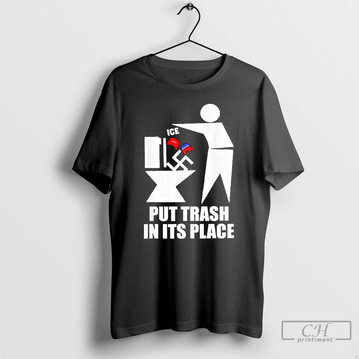 Premium Ice Put Trash In Its Place T-Shirts, Hoodie, Sweatshirt | PopFlextees.com