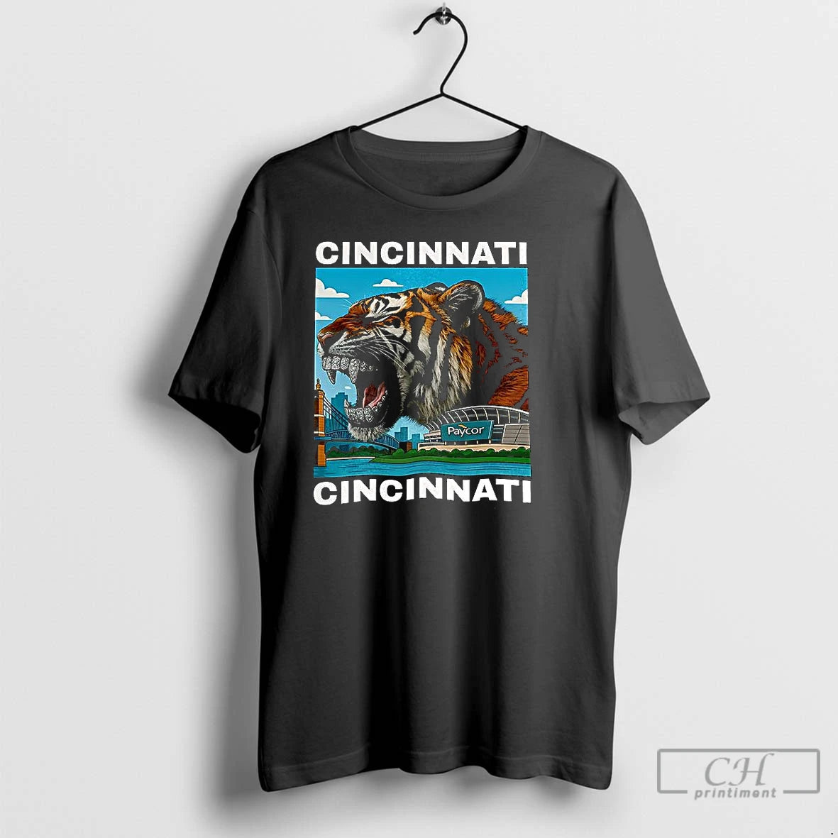 Premium Iced Out Grillz Cincinnati Tiger T-Shirts, Hoodie, Sweatshirt | PopFlextees.com