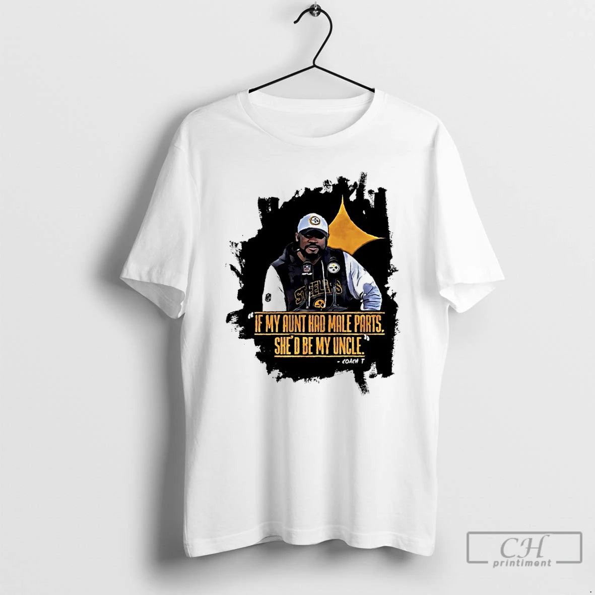 Premium If My Aunt Had Male Parts Shed Be My Uncle Coach Mike Tomlin T-Shirts, Hoodie, Sweatshirt | PopFlextees.com
