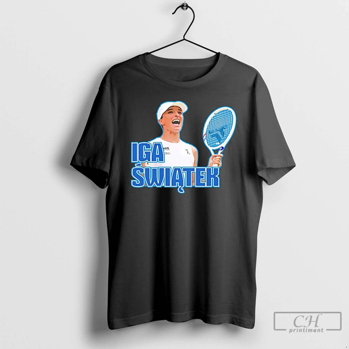 Premium Iga Swiatek Tennis Player Graphic T-Shirts, Hoodie, Sweatshirt | PopFlextees.com
