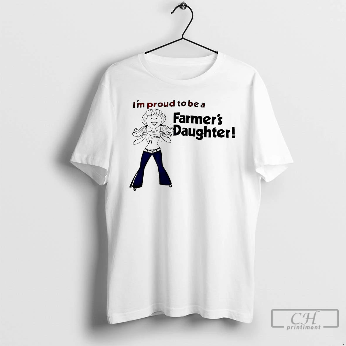 Premium Im Proud To Be A Farmers Daughter T-Shirts, Hoodie, Sweatshirt | PopFlextees.com