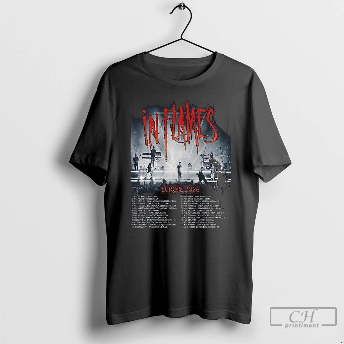 Flames Europe 2026 Tour Schedule Dates T-Shirts, Hoodie, Sweatshirt