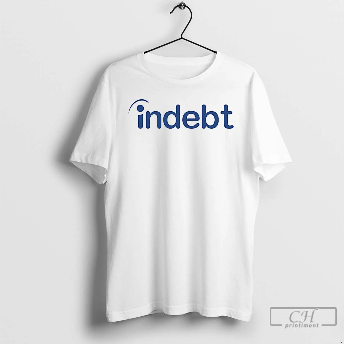 Premium Indebt Indeed Parody Logo T-Shirts, Hoodie, Sweatshirt | PopFlextees.com