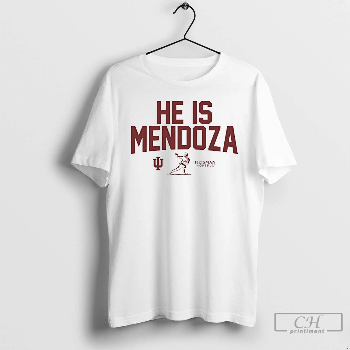 Premium Indiana Football He Is Fernando Mendoza Heisman Hopeful Trophy T-Shirts, Hoodie, Sweatshirt | PopFlextees.com