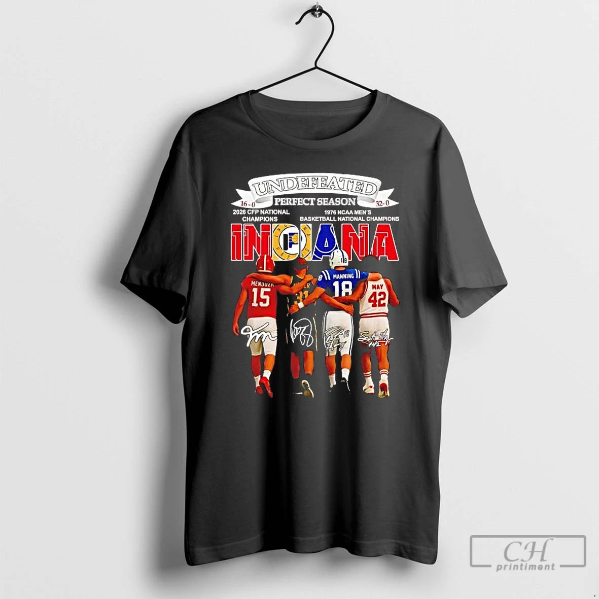Premium Indiana Sports Teams Undefeated 2025 Perfect Season Players T-Shirts, Hoodie, Sweatshirt | PopFlextees.com