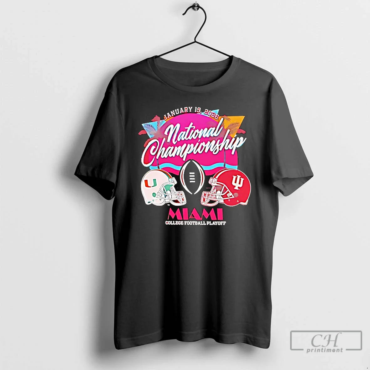 Indiana Vs Miami 2026 Cfp National Championship Bound Sunset T-Shirts, Hoodie, Sweatshirt
