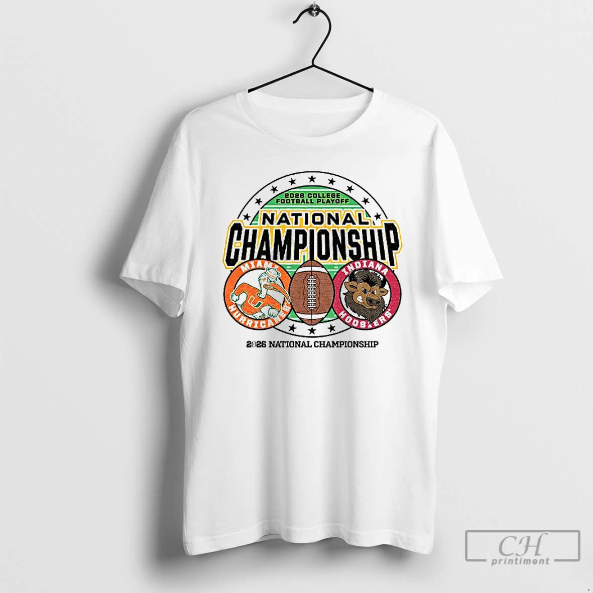 Premium Indiana Vs Miami 2026 Cfp National Championship Game Jan 19th T-Shirts, Hoodie, Sweatshirt | PopFlextees.com