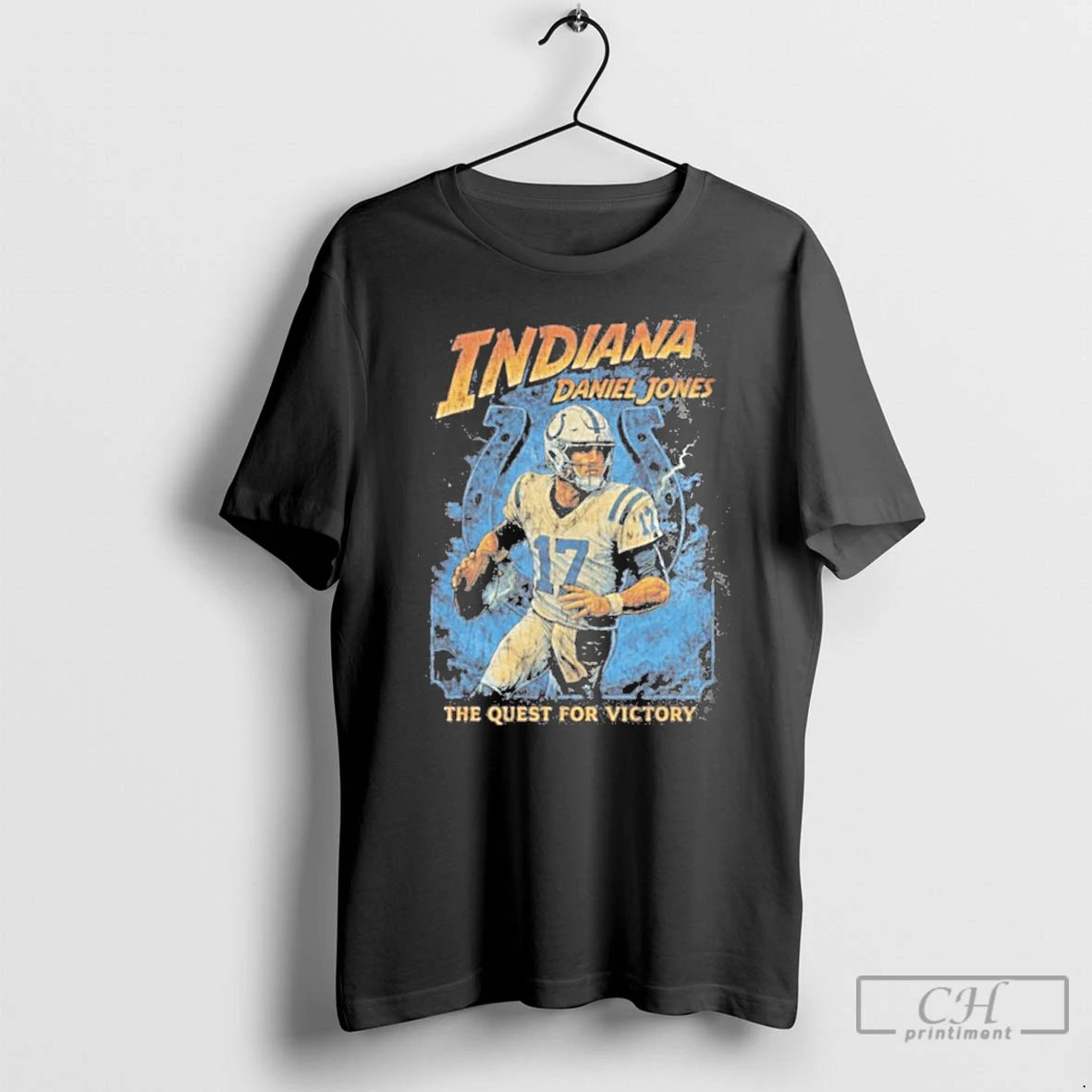 Premium Indianapolis Daniel Jones The Quest For Victory T-Shirts, Hoodie, Sweatshirt | PopFlextees.com
