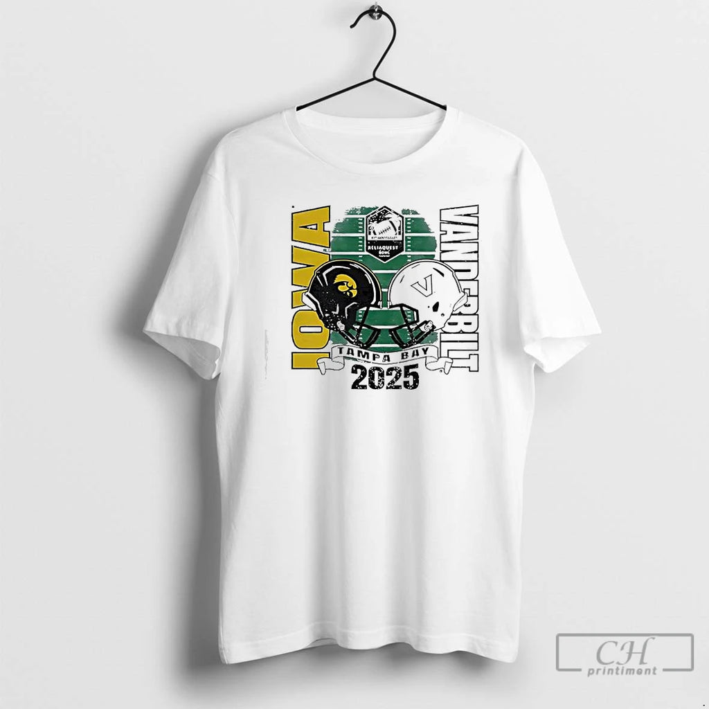 Premium Iowa Hawkeyes Vs Vanderbilt Commodores 2025 Reliaquest Tampa Bay T-Shirts, Hoodie, Sweatshirt | PopFlextees.com