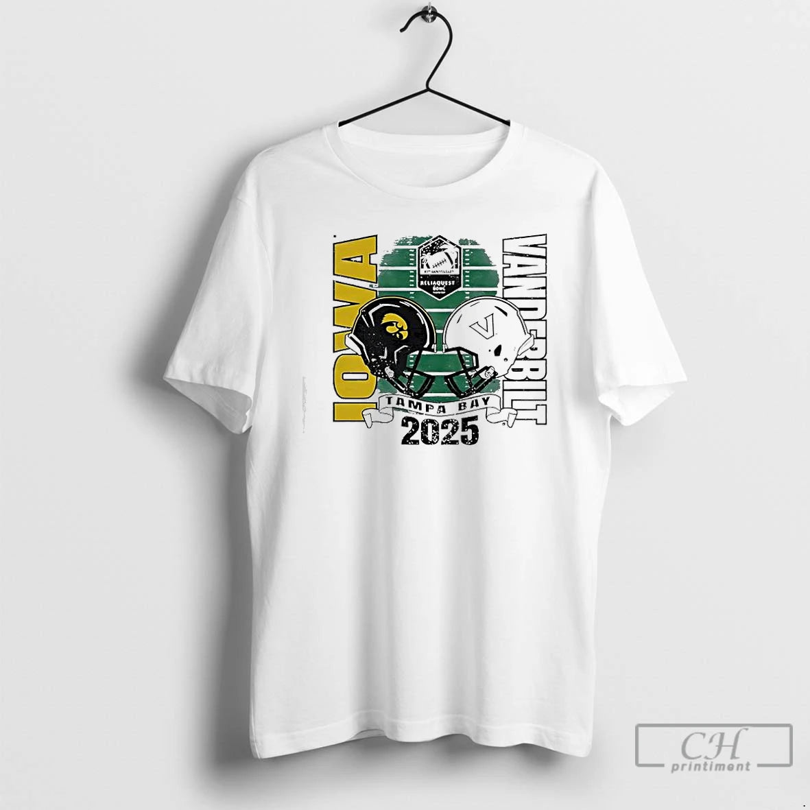 Premium Iowa Hawkeyes Vs Vanderbilt Commodores 2025 Reliaquest Tampa Bay T-Shirts, Hoodie, Sweatshirt | PopFlextees.com
