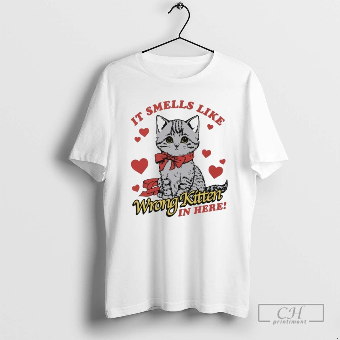 Premium It Smells Like Wrong Kitten In Here Cat Shirt Sweater Hoodie, Sweatshirt | PopFlextees.com