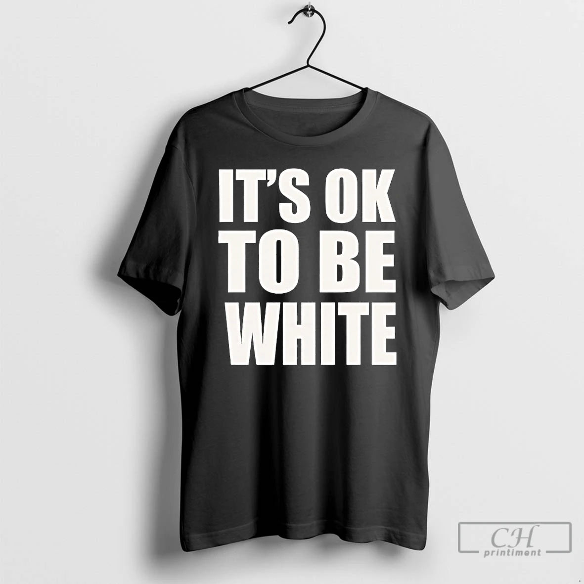 Premium Its Ok To Be White Text T-Shirts, Hoodie, Sweatshirt | PopFlextees.com