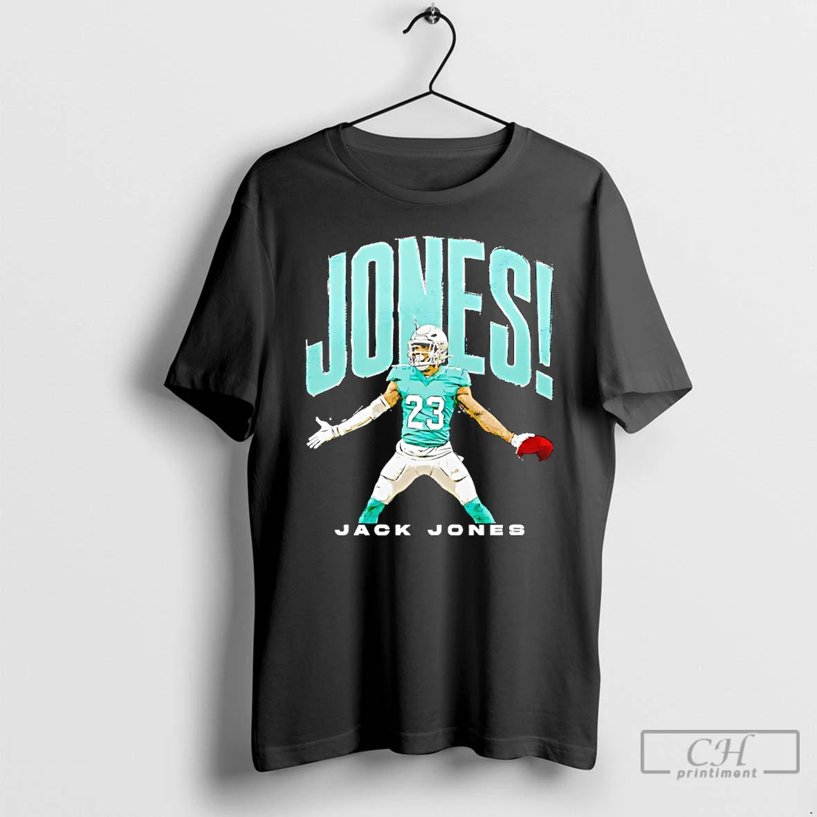 Premium Jack Jones Holding Football Miami Dolphins T-Shirts, Hoodie, Sweatshirt | PopFlextees.com