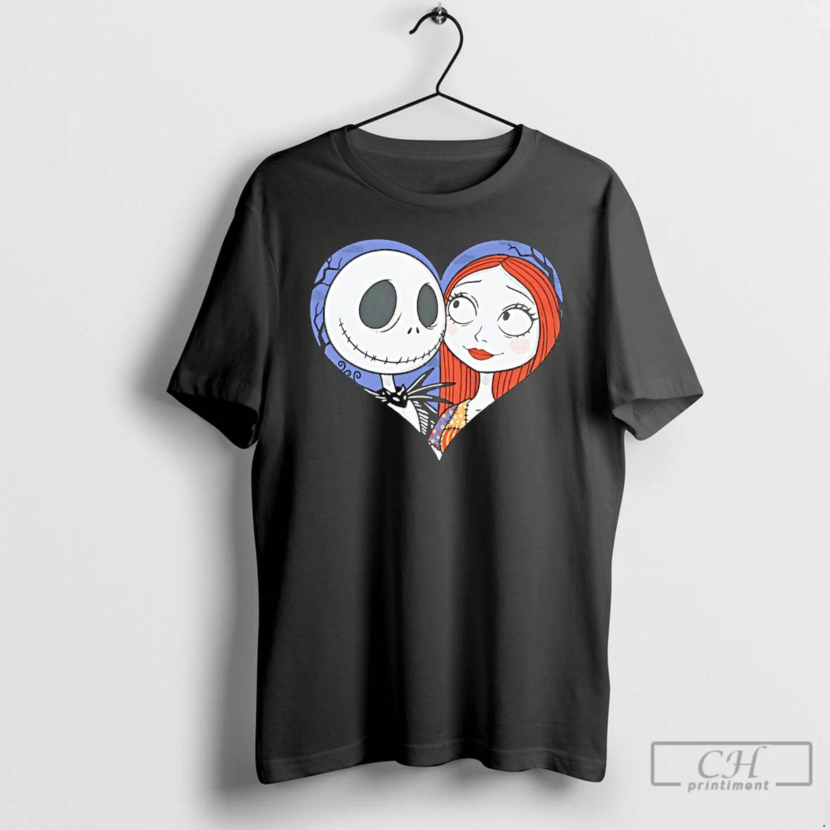 Premium Jack Skellington And Sally Love Never Dies T-Shirts, Hoodie, Sweatshirt | PopFlextees.com
