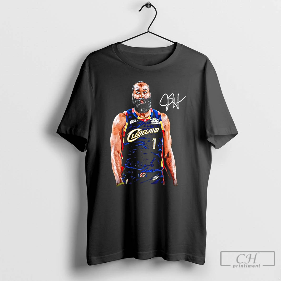Premium James Harden Cleveland Cavaliers Cavs Signature T-Shirts, Hoodie, Sweatshirt | PopFlextees.com