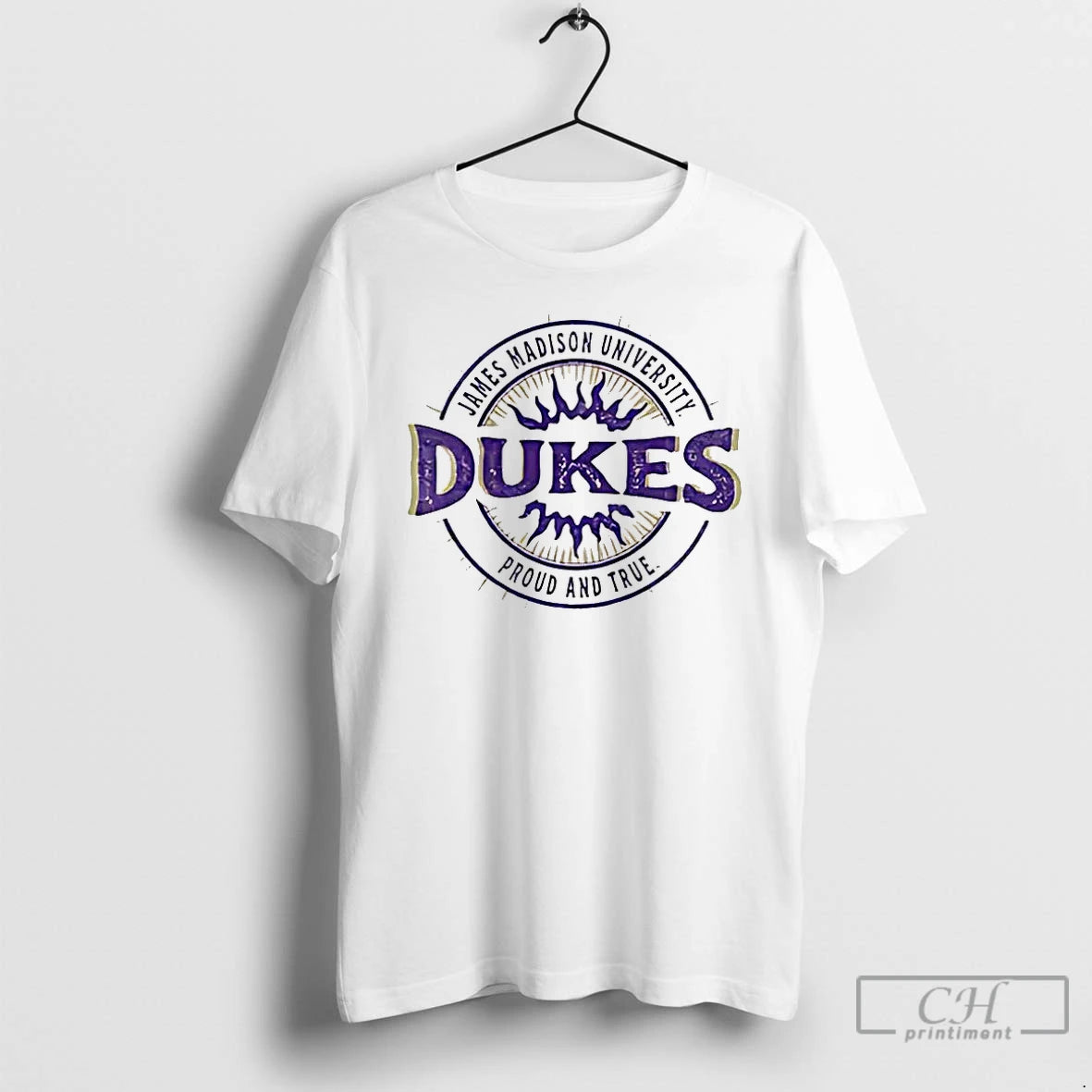 Premium James Madison University Dukes Proud And True Logo T-Shirts, Hoodie, Sweatshirt | PopFlextees.com