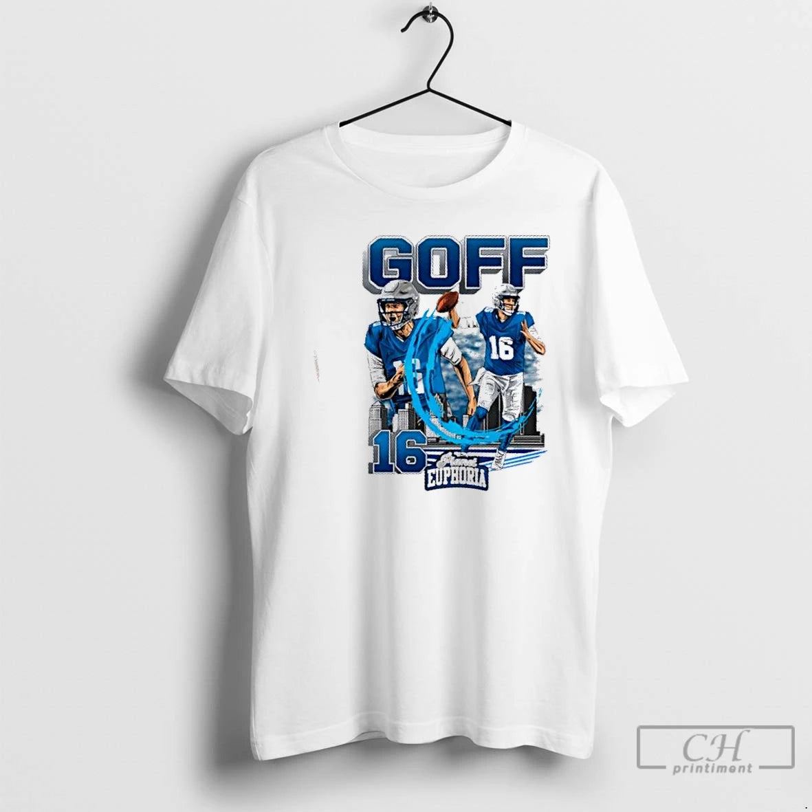 Premium Jared Goff Detroit Lions Football City Graphic T-Shirts, Hoodie, Sweatshirt | PopFlextees.com