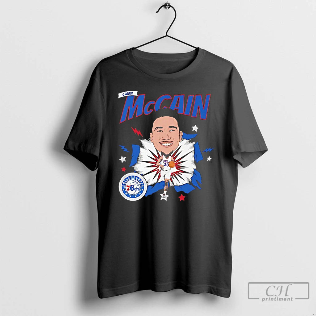 Premium Jared Mccain Philadelphia 76ers Caricature T-Shirts, Hoodie, Sweatshirt | PopFlextees.com