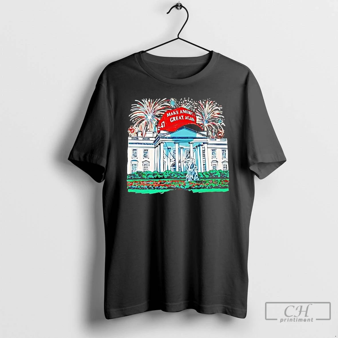 Premium Jarren Duran Trump Maga Hat White House Firework T-Shirts, Hoodie, Sweatshirt | PopFlextees.com