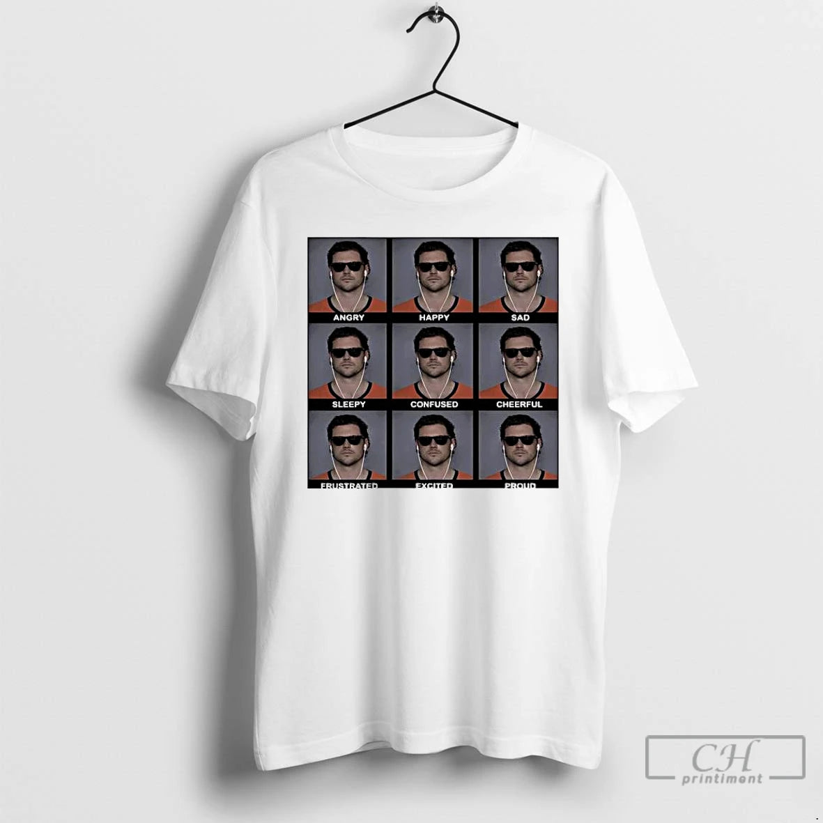 Premium Jarrett Stidham Angry Happy Sad Emoji T-Shirts, Hoodie, Sweatshirt | PopFlextees.com