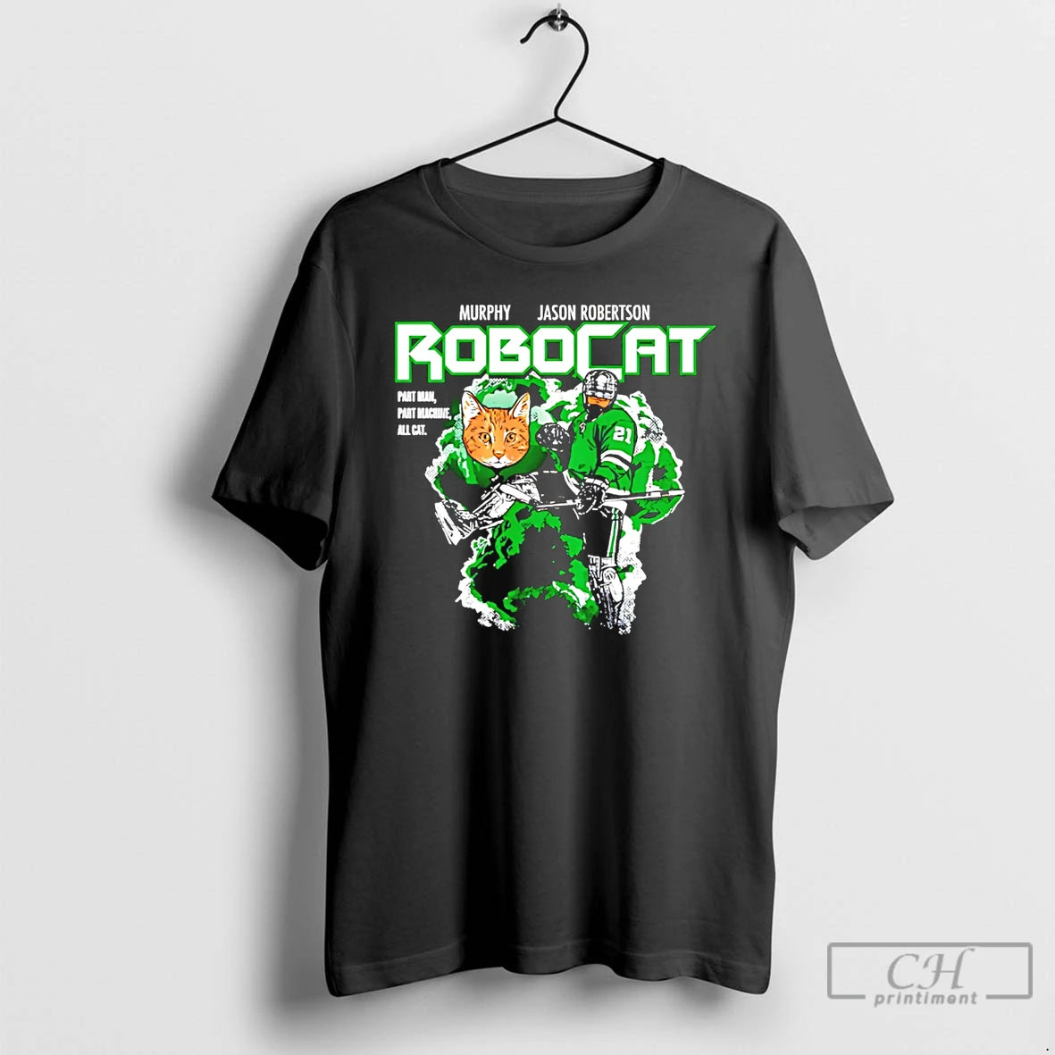 Premium Jason Robertson Dallas Stars Murphy Robocat T-Shirts, Hoodie, Sweatshirt | PopFlextees.com