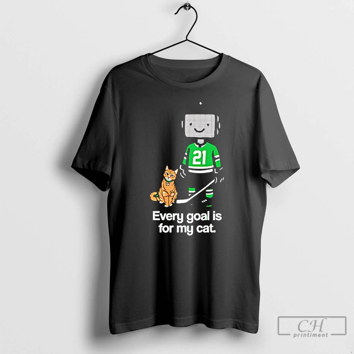 Premium Jason Robertson Dallas Stars Every Goal Is For My Cat T-Shirts, Hoodie, Sweatshirt | PopFlextees.com