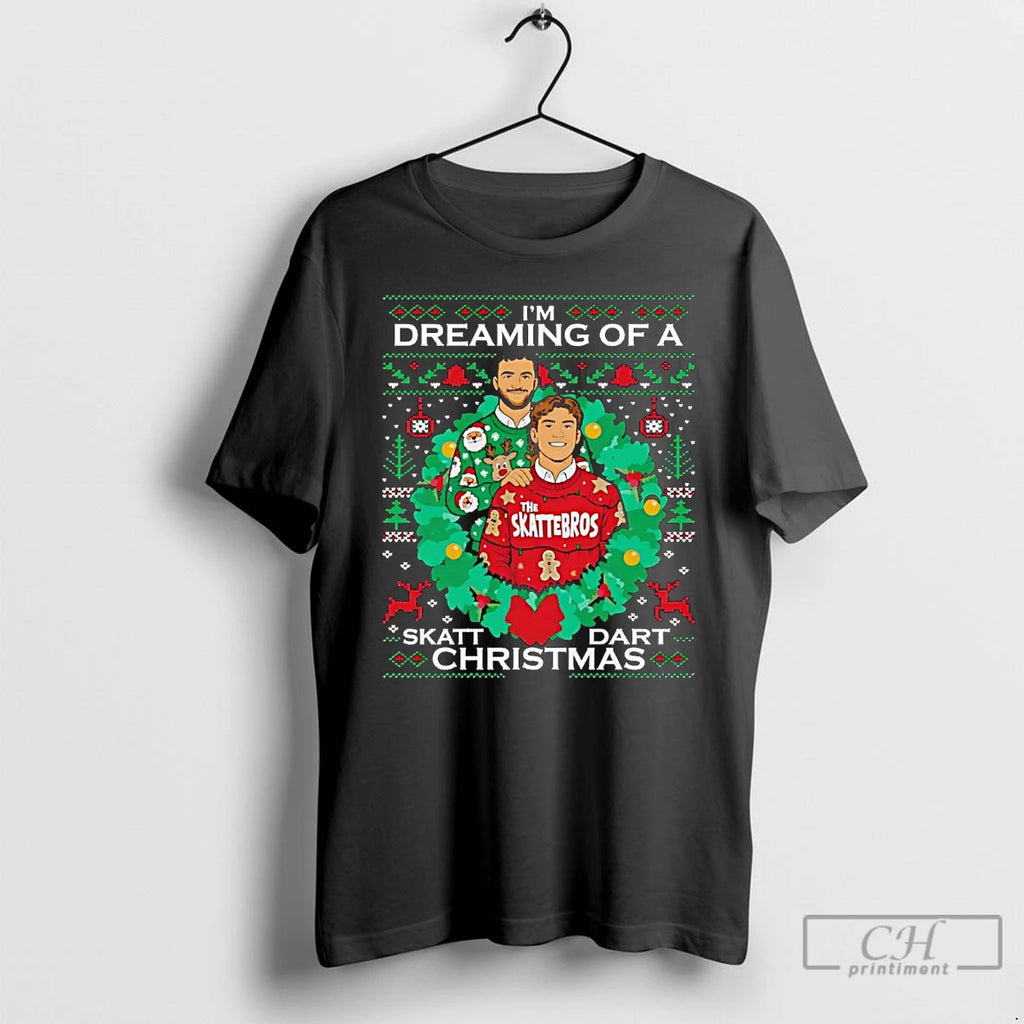 Premium Jaxson Dart And Cam Skattebo Im Dreaming Of Skatt Dart Christmas T Shirts Sweater Hoodie, Sweatshirt