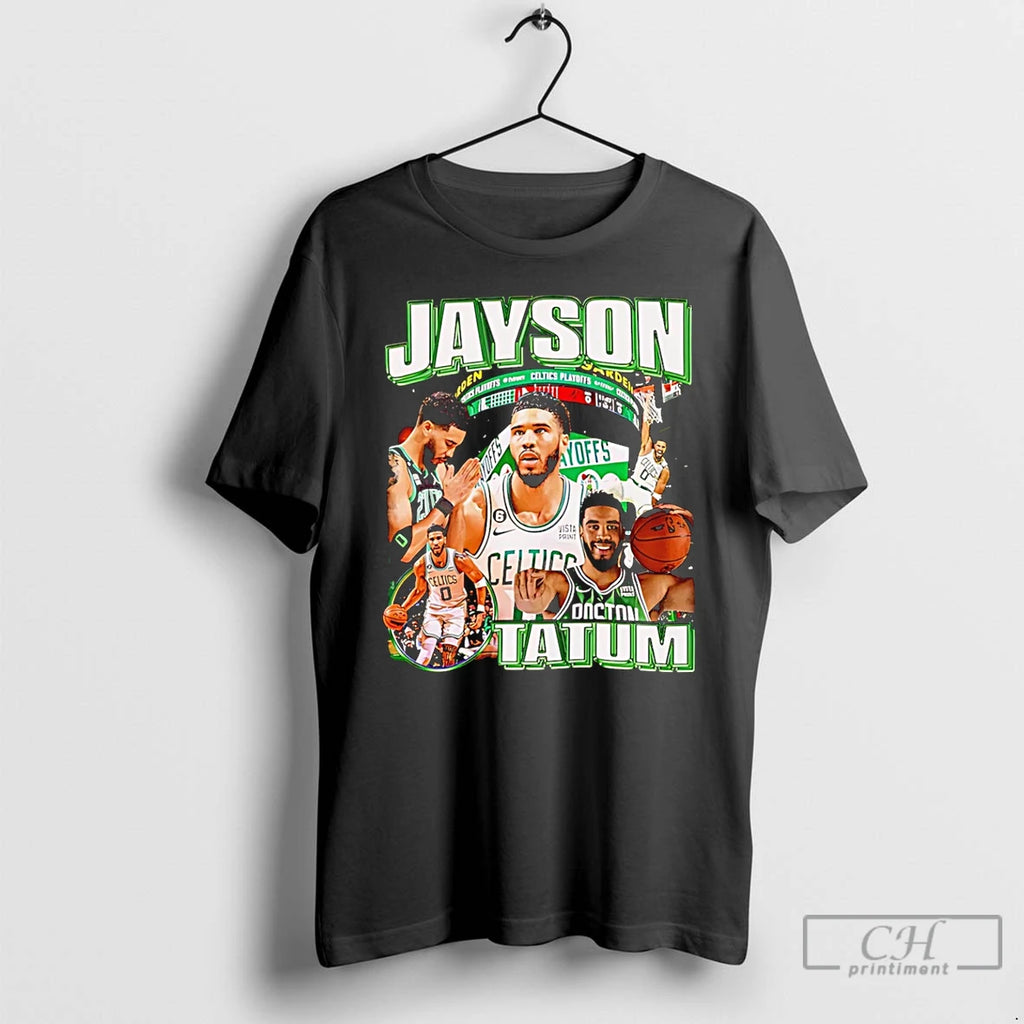 Premium Jayson Tatum Boston Celtics Player Collage T-Shirts, Hoodie, Sweatshirt | PopFlextees.com