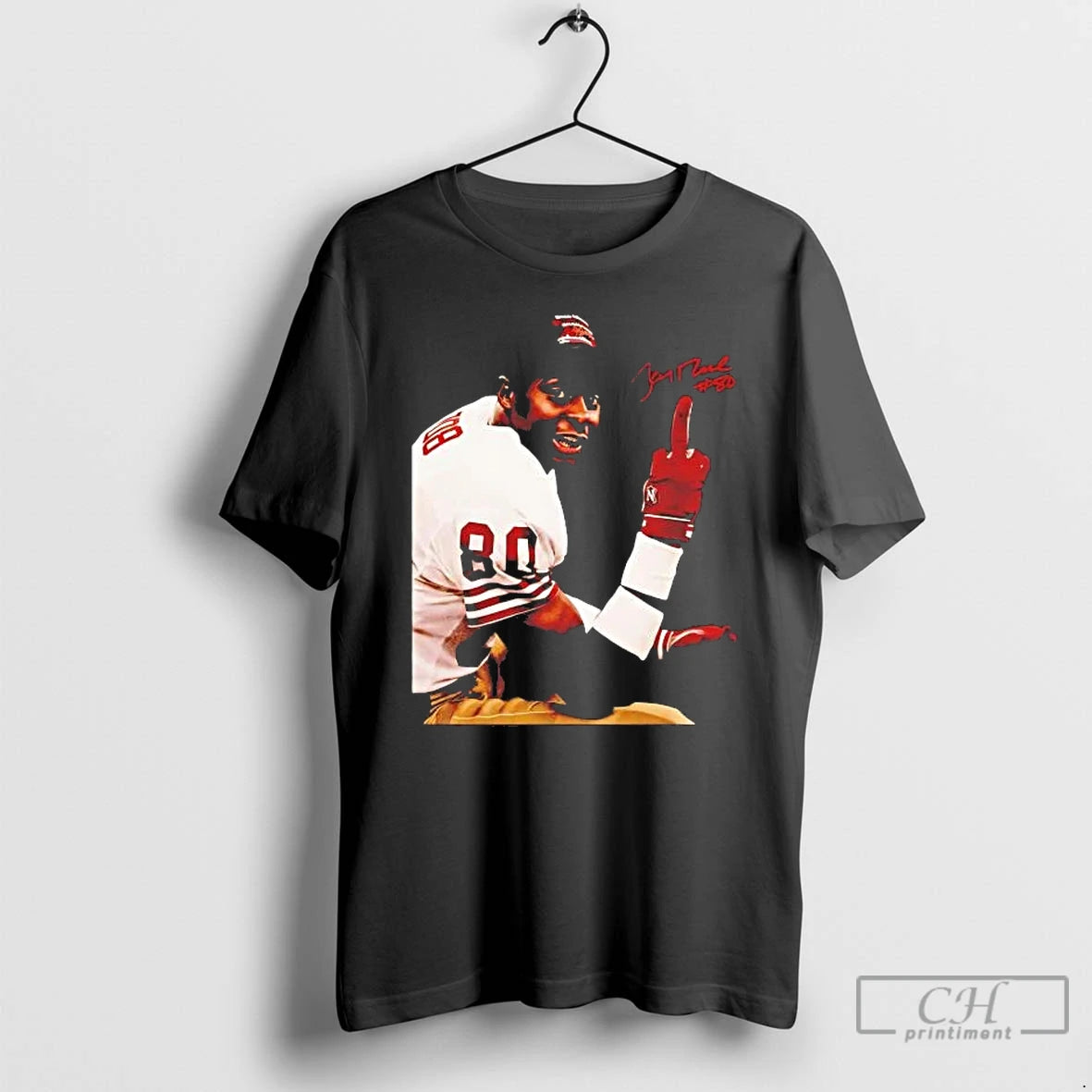 Premium Jerry Rice Middle Finger Signature Vintage T-Shirts, Hoodie, Sweatshirt | PopFlextees.com