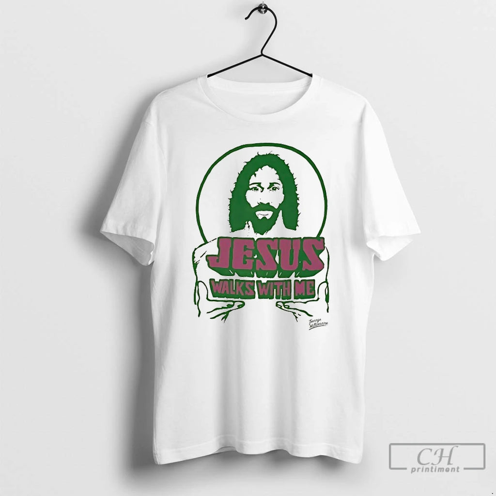 Premium Jesus Walks With Me T-Shirts, Hoodie, Sweatshirt | PopFlextees.com